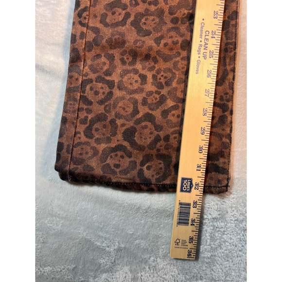 Wrangler Women's Leopard Print Lace-Up Denim Jeans 24 x 34 - Picture 9 of 14